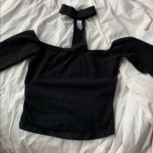 NWOT black off the shoulder with built in choker